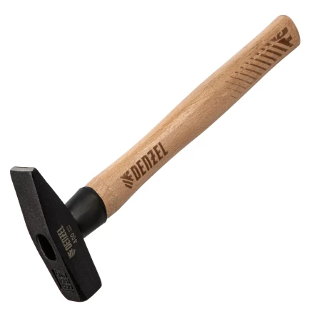 Молоток слесарный, 400 г Denzel, кованый квадратный боек, буковая рукоятка, 10428 купить в Новом Уренгое