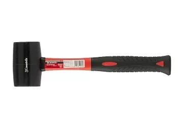 Киянка резиновая, 450 г, черная резина, фибергласовая рукоятка MATRIX 11185 купить в Новом Уренгое