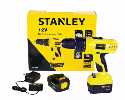 Дрель аккумуляторная Stanley STDC12HBK в кейсе купить в Новом Уренгое