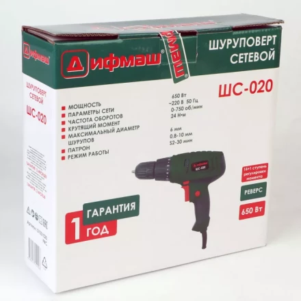 Сетевой шуруповерт Дифмаш ШС-020 купить в Новом Уренгое