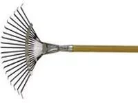 Грабли веерные 18 зубьев с черенком оцинкованные круглый зуб  СИБРТЕХ Россия 61781 купить в Новом Уренгое