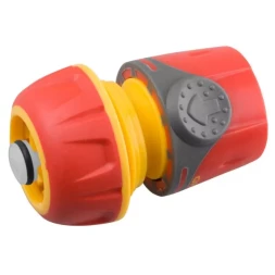 Соединитель GRINDA "Premium" с автостопом, пластмассовый с TPR, 3/4" 8-426430