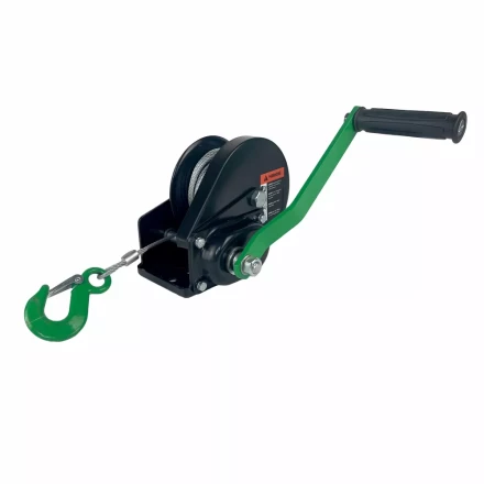 Лебедка ручная барабанная с тормозом HITCH HWB 500 500 кг канат 10 м (SZ073180) купить в Новом Уренгое