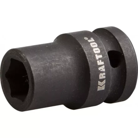 Торцовая головка KRAFTOOL &quot;INDUSTRIE QUALITAT&quot; ударная (1/2&quot;), FLANK, Cr-Mo, фосфатированная, 12 мм 27940-12_z01 купить в Новом Уренгое