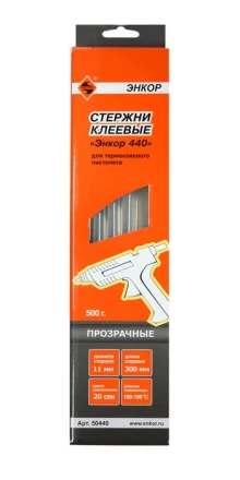 Стержень клеевой 11х300мм ЭНКОР 440 17шт 50440 купить в Новом Уренгое