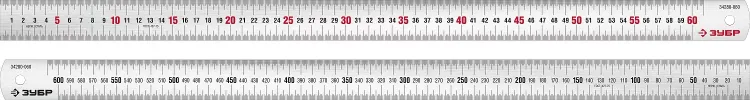 ЗУБР Про-60, длина 0.60 м, усиленная нержавеющая линейка, Профессионал (34280-060) купить в Новом Уренгое