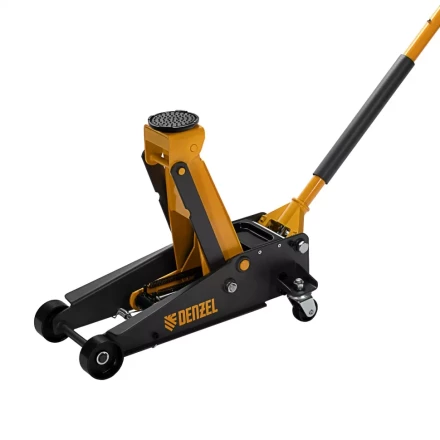 Домкрат гидравлический подкатной 3 т, с фиксатором, быстрый подъем, 135-480 мм, профессиональный Denzel 51138 купить в Новом Уренгое