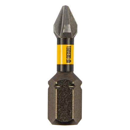 Бита IMPACT, PH1x25 мм, лазерная обработка шлица, сталь S2, 10 шт., Е 6,3 Denzel 11684 купить в Новом Уренгое