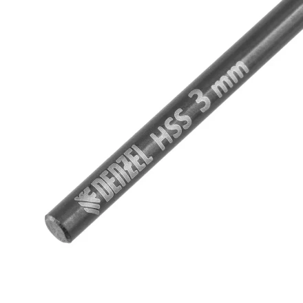 Сверло по металлу, 3 мм, HSS-Tin, Golden Tip, 10 шт. Denzel 717205 купить в Новом Уренгое