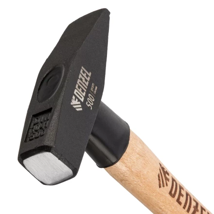 Молоток слесарный, 500 г Denzel, кованый квадратный боек, буковая рукоятка, 10429 купить в Новом Уренгое