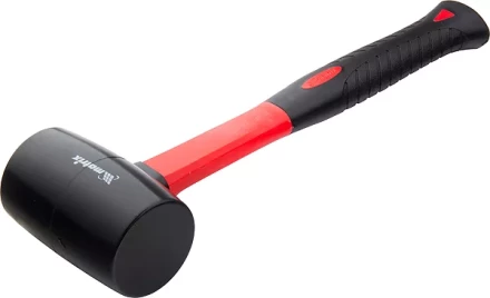 Киянка резиновая, 680 г, черная резина, фибергласовая рукоятка MATRIX 11193 купить в Новом Уренгое