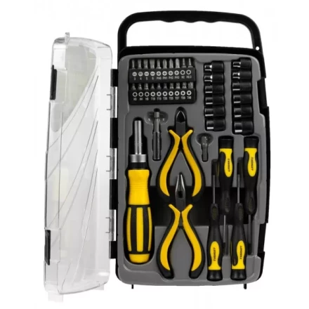 Набор STAYER &quot;MASTER&quot;: Отвертка реверсивная с эргономичной ручкой, с насадками, в пластмассовом боксе, 41 предмет 25311-H41 купить в Новом Уренгое