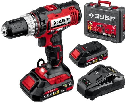 Дрель-шуруповерт, 2 АКБ С1-18 (2 Ач), в кейсе ДШЛ-185-22 серия «МАСТЕР» купить в Новом Уренгое