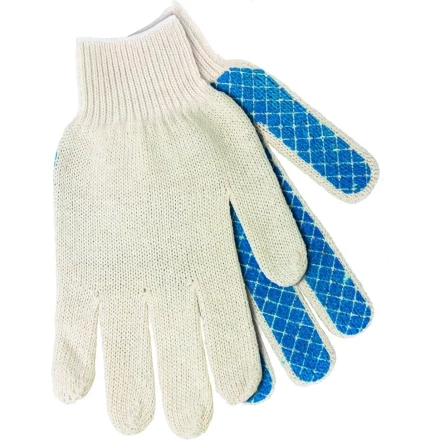 Перчатки х/б, ПВХ шахматный облив  Россия 67713 купить в Новом Уренгое