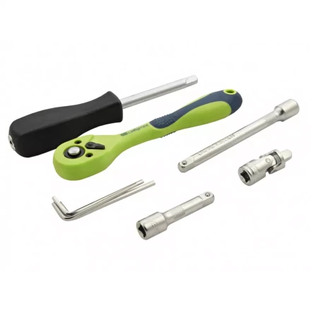 Набор инструментов 56 предметов, CrV, 1/4&quot; Сибртех 13525 купить в Новом Уренгое