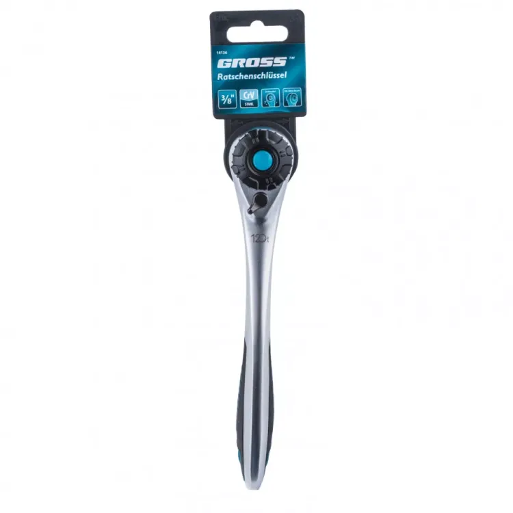 Ключ трещоточный 120 зубьев 3/8" Gross 14136 купить в Новом Уренгое