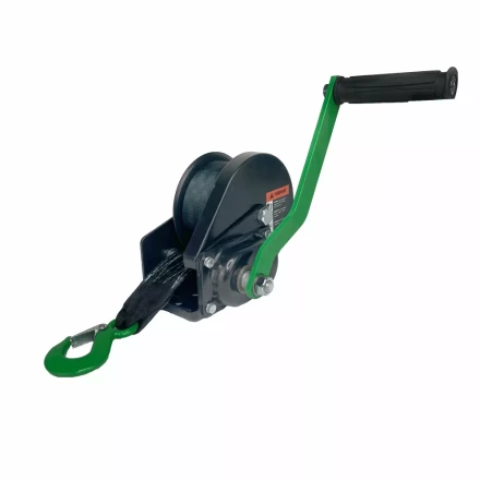 Лебедка ручная барабанная с тормозом HITCH HWB 500 500 кг лента 10 м (SZ073181) купить в Новом Уренгое