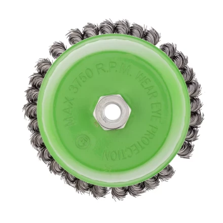 Щетка для УШМ 150 мм М14 Чашка крученая проволока 0,5 мм Сибртех 746297 купить в Новом Уренгое