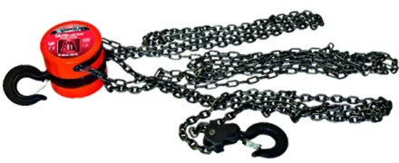 Таль цепная 0.5 т h  подъема 2.5 м расстояние между крюками 240 мм  MATRIX 519305 купить в Новом Уренгое