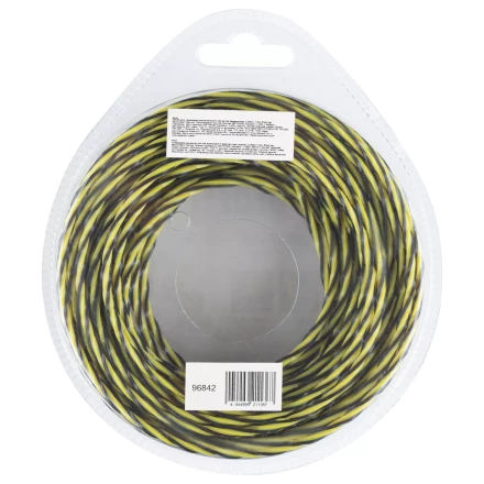 Леска для триммера двухкомпонентная витая квадратная, 3,0мм х 12м, блистер SkyCutter Denzel 96842 купить в Новом Уренгое