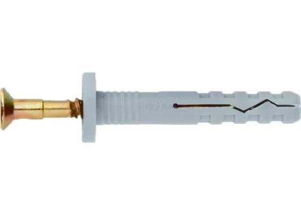 Дюбель-гвоздь полипропиленовый с цилиндрическим бортиком 8х100 мм 100 шт ШУРУПЬ 42155 купить в Новом Уренгое