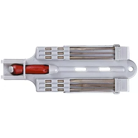 Набор ЗУБР: Надфили с пластиковой ручкой, с подвеской, 140мм, 6шт 4-16055-H6 купить в Новом Уренгое