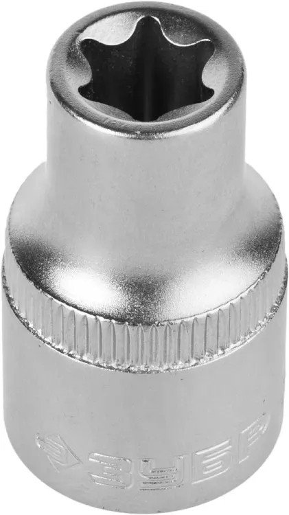 Головка торцовая ЗУБР "МАСТЕР" (1/2"), Cr-V, E-TORX, хроматированное покрытие, E12 27719-12 купить в Новом Уренгое