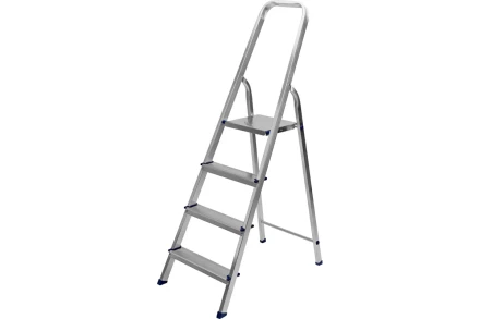 Стремянка 4 ступени алюминиевая СИБРТЕХ 97714 купить в Новом Уренгое