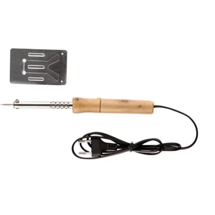 Паяльник с ручкой из дерева 40 Вт 220 В Sparta 913102 купить в Новом Уренгое