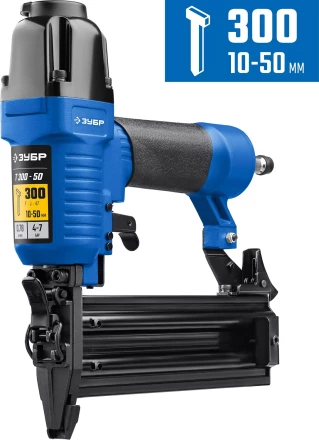 ЗУБР Т300-50 пневматический нейлер для гвоздей 18Ga, тип 300 (10-50 мм), Профессионал (31933) купить в Новом Уренгое