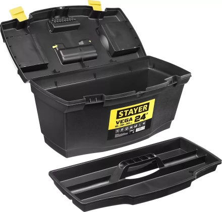 Ящик для инструмента &quot;VEGA-21&quot; пластиковый, STAYER 38105-21_z03 купить в Новом Уренгое