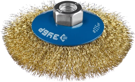 ЗУБР &quot;ПРОФЕССИОНАЛ&quot;. Щетка коническая для УШМ, витая латунированная стальная проволока 0,3мм, 115ммхМ14 35267-115_z02 купить в Новом Уренгое