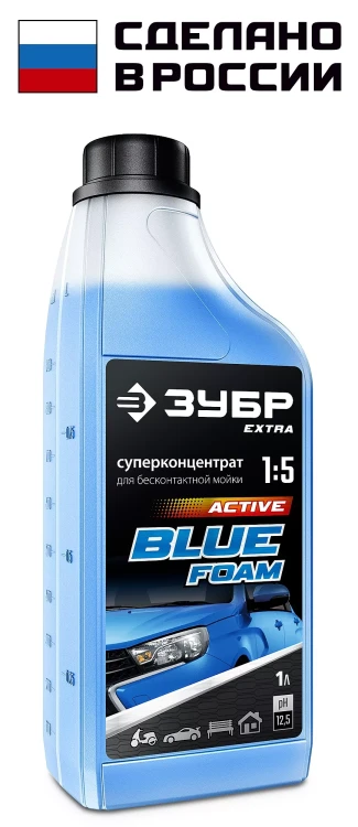 ЗУБР 1 л, концентрированный шампунь для минимоек универсальный, EXTRA (70651-1) купить в Новом Уренгое