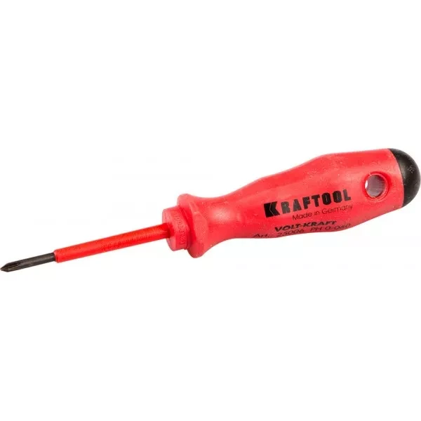 Отвертка KRAFTOOL "VOLT-KRAFT" 1000В, PH №0-60мм 25006-0-060 купить в Новом Уренгое