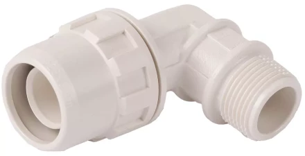 Муфта ЗУБР &quot;ШиреФит&quot; соединительная угловая 90°, &quot;штуцер с гайкой - внешняя резьба&quot;, 32мм-1&quot; 51465-32-1 купить в Новом Уренгое
