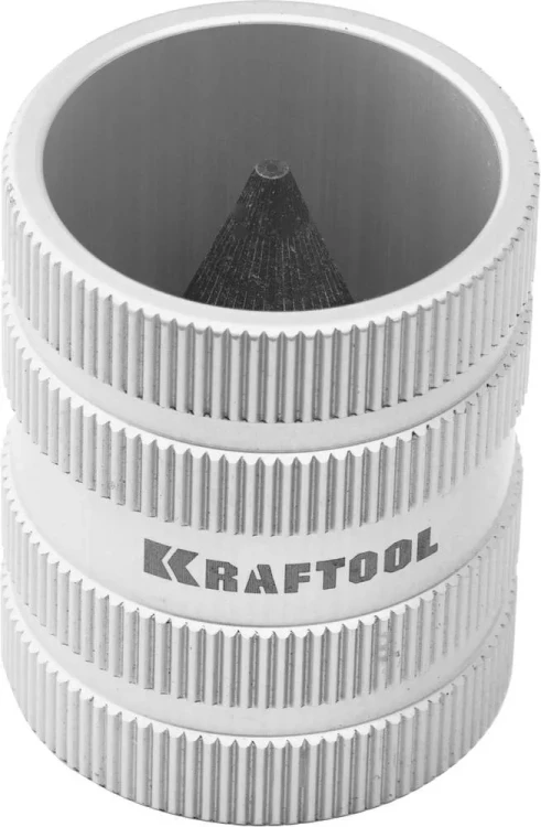 KRAFTOOL EXPERT. Фаскосниматель универсальный внутренний / внешний для труб из нерж. стали, меди, пластика. Металлический корпус. 23790-35 купить в Новом Уренгое