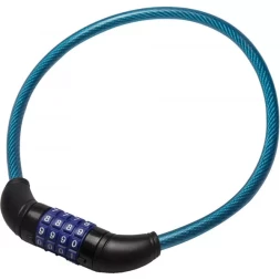 Замок ЗУБР "ПРОФЕССИОНАЛ", тросовый, кодовый, с изменяемым кодом, длина троса - 650мм, d 10мм 37262-65_z01