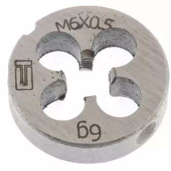 Плашка М6 х 0,5 мм  СИБРТЕХ 77015 купить в Новом Уренгое