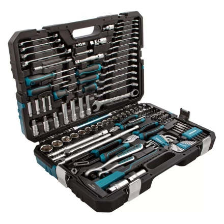 Набор инструментов 115 предметов, 120 зубьев, CrV, 1/4&quot;, 1/2&quot; Gross 14152 купить в Новом Уренгое