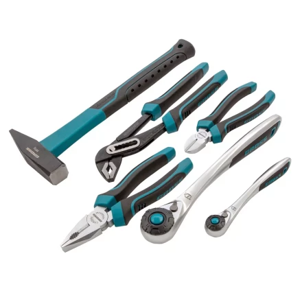 Набор инструментов 115 предметов, 120 зубьев, CrV, 1/4&quot;, 1/2&quot; Gross 14152 купить в Новом Уренгое