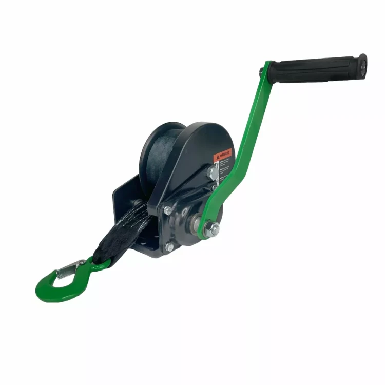 Лебедка ручная барабанная с тормозом HITCH HWB 800 800 кг лента 10 м (SZ073183) купить в Новом Уренгое