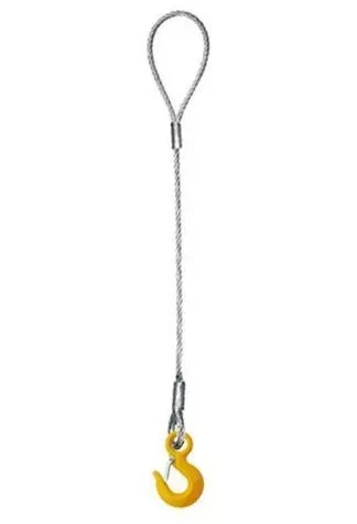 Строп канатный одноветвевой 1СК 0.8 т L=1 м с кч din 1.0 т канат din опрессовка купить в Новом Уренгое