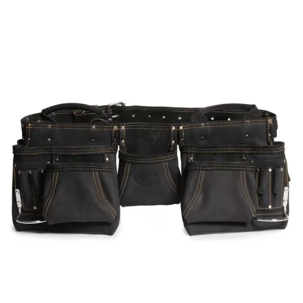 Сумка-пояс монтажника кожаная СК-12 премиум-серия «DEAD BULL» КВТ купить в Новом Уренгое