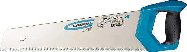 Ножовка по дереву "PIRANHA" 400 мм 7-8 TPI зуб - 3D каленый зуб 2-х комп. рук-ка GROSS 24109 купить в Новом Уренгое