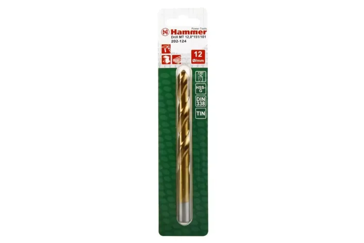 Сверло по металлу HAMMER Ф12х151мм (DR MT 12,0мм*151/101мм) купить в Новом Уренгое