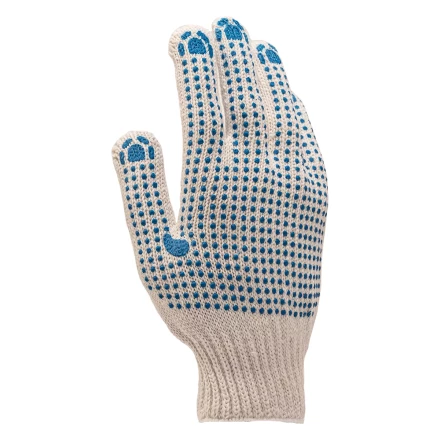 Перчатки трикотажные, с 2хПВХ точкой, 7 класс// Россия 67824 купить в Новом Уренгое