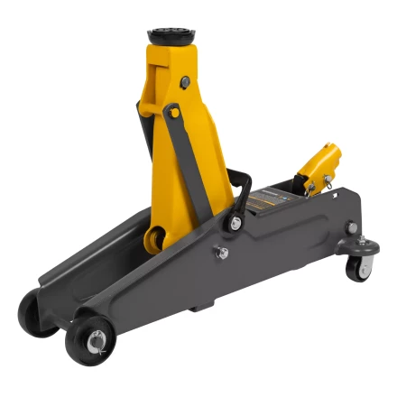 Домкрат гидравлический подкатной Denzel 51230, 2 т, 135-385 мм купить в Новом Уренгое