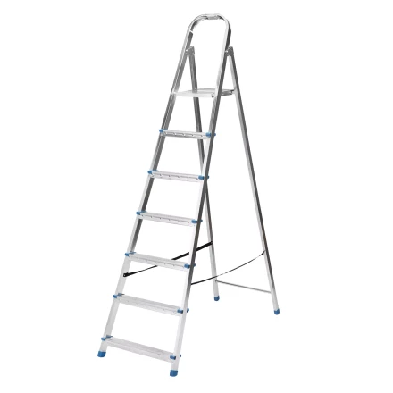 Стремянка Сибртех 97839, 7 ступеней, стальная, оцинкованная купить в Новом Уренгое