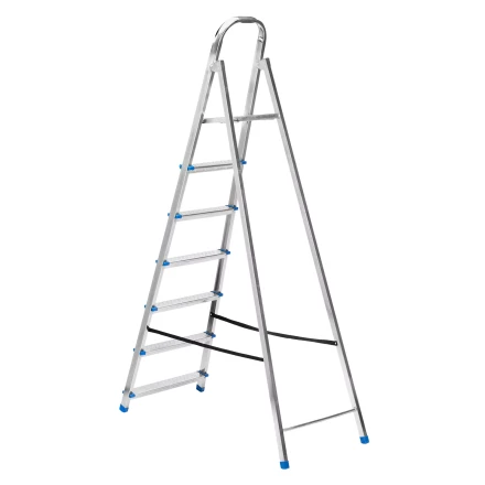 Стремянка Сибртех 97839, 7 ступеней, стальная, оцинкованная купить в Новом Уренгое