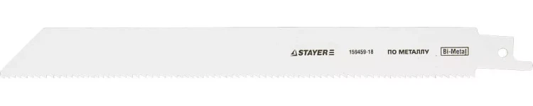 Полотно STAYER "PROFI" S1122EF для сабельной эл. ножовки Bi-Met, тонколистовой, профильн металл, нерж сталь, цвет мет 159459-18 купить в Новом Уренгое